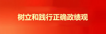 树立和践行正确政绩观